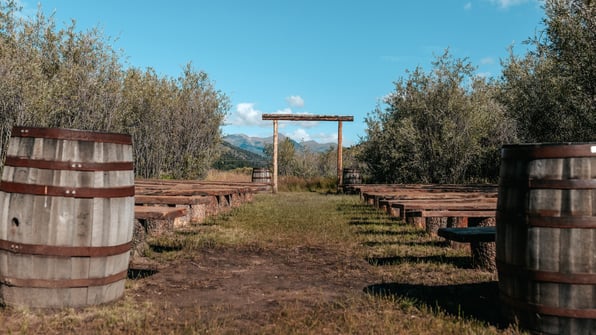 Ceremony Site with Mountain Views